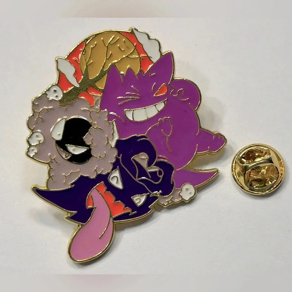 Accessories - Pokémon - Gastly,  Haunter & Gengar Pin 💜🖤🩶